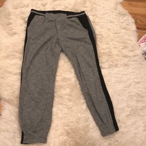 Grey marled and black joggers